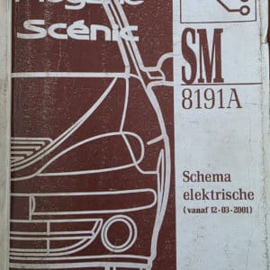 Gebruikt boek elektrische schema SM8191A Renault Scenic I.