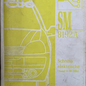 Gebruikt boek elektrische schema SM8192A Renault Clio II.