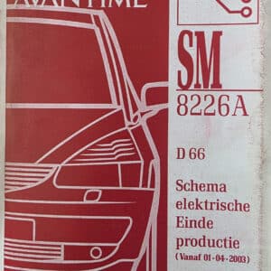 Gebruikt boek elektrische schema SM8226A Renault Avantime.