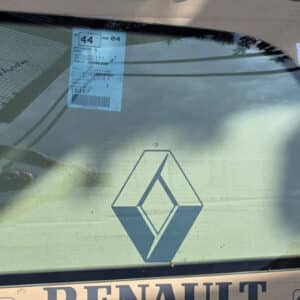 Raam rechtsachter Renault Clio I phase 1 & 2.