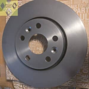 Remschijf set geventileerd 280 mm 5 gaats voorzijde Renault Kangoo II, Laguna I, Megane II, Safrane of Scenic I.