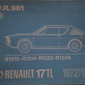 Gebruikt werkplaatsreparatiehandboek PR961 deel 3 Renault 17 TL.
