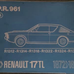 Gebruikt werkplaatsreparatiehandboek PR961 deel 4 Renault 17 TL.