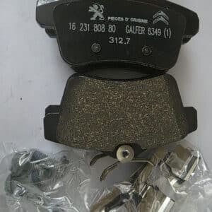 Remblokken TRW 17 mm achterzijde Citroën C4, DS4 of DS5.