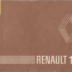 Gebruikt instructieboekje 1980 Renault 18.