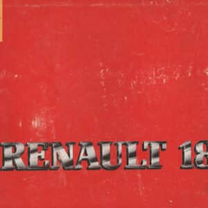 Gebruikt instructieboekje 1982 Renault 18.