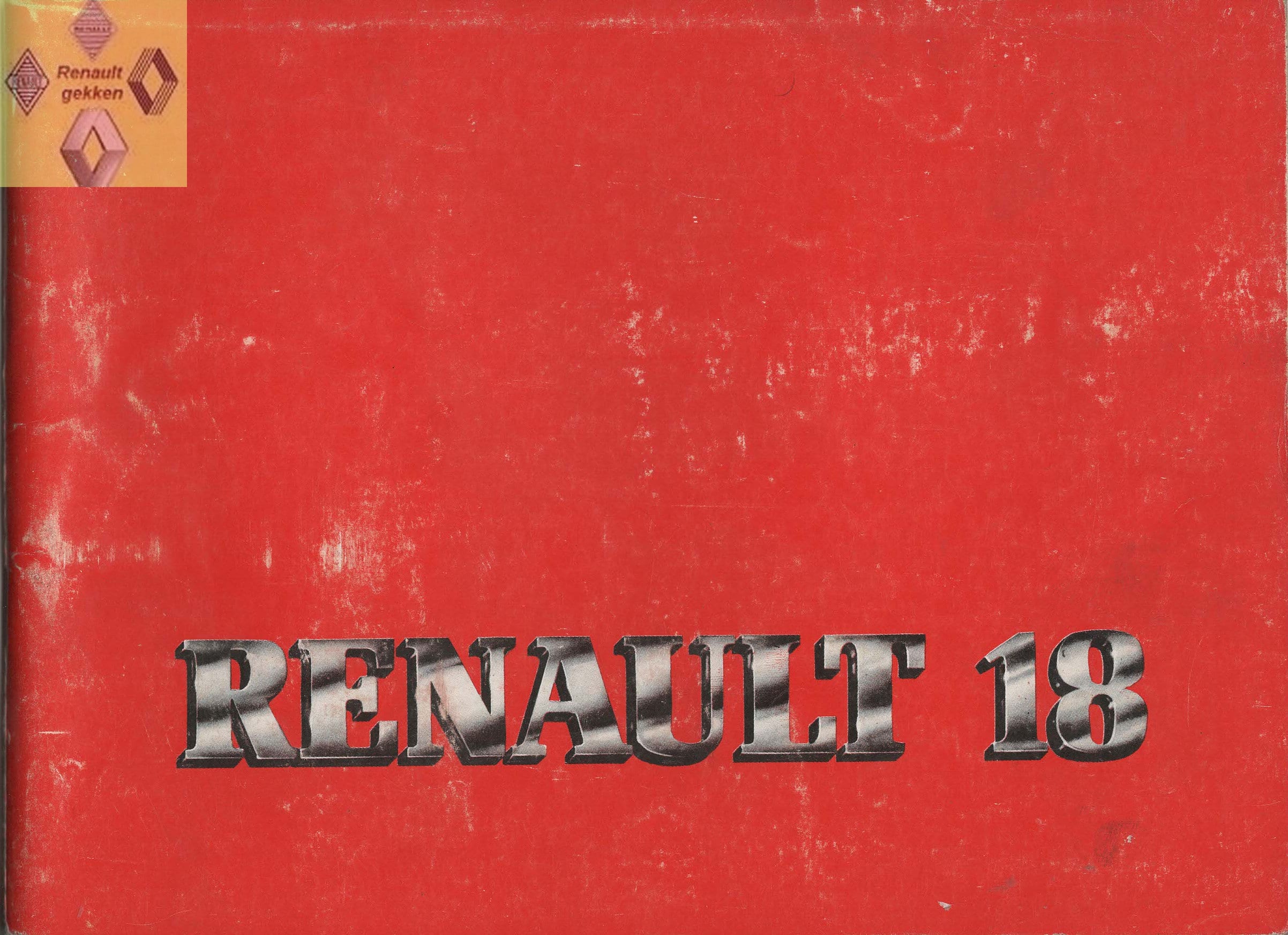 Gebruikt instructieboekje 1982 Renault 18.