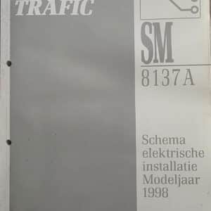 Boek elektrische schema's SM8137A Renault Trafic I.