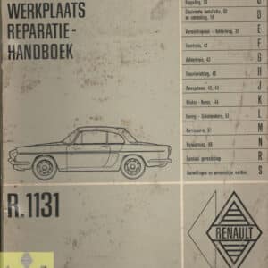 Gebruikt werkplaats reparatiehandboek MR67 Renault Caravelle.